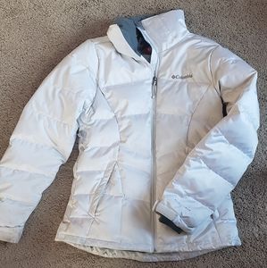 Columbia omni heat white winter jacket